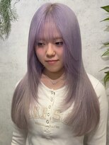 アポロ 横浜駅店(apollo)&nbsp;ブリーチ/ミディアムヘア/デザインカラー/フェイスフレーミング