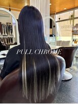 プルクローム(PULL CHROME) 韓国風黒髪ロング&インナーエクステ