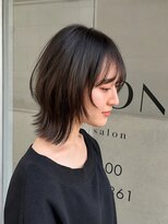 ソヨン 本厚木店(SOYON) 《佐藤遥》韓国風ミディアムレイヤー×ダークブルー