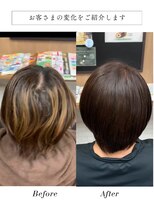 ボタニカ(BOTANICA)&nbsp;ハイライトを消す全体カラー【白髪染め専門店】ボタニカルカラー