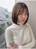 内巻きボブタッセルボブ丸みボブ
