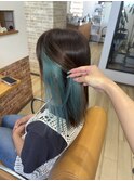 エメラルドグリーン×オリーブベージュ