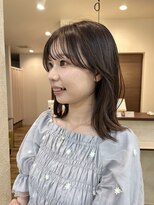 ハノン(Hanon)&nbsp;ラベンダーグレージュ×お顔まわりカット