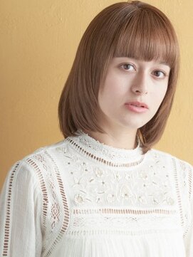 ミンクス 銀座店(MINX) 王道ストレートロブスタイル#ジグザグバング#ミニマムボブ