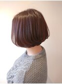 20代30代40代50代丸みショート無造作カールデザインカラー