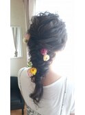 編み込みラプンツェルヘア♪