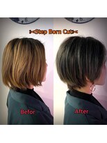 スタジオ アルファプラス 日暮里店(studio α+)&nbsp;ブルーアッシュ×ステップボーンカット♪