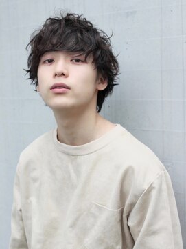 エムクランメイクス 原宿 表参道(m.clan MAKE'S) 【松尾】ナチュラル 黒髪ヘア スパイラルパーマ 無造作ヘア