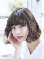 ジュネス 銀座(JYUNESU)&nbsp;オリーブカラー☆ 切りっぱなしボブ