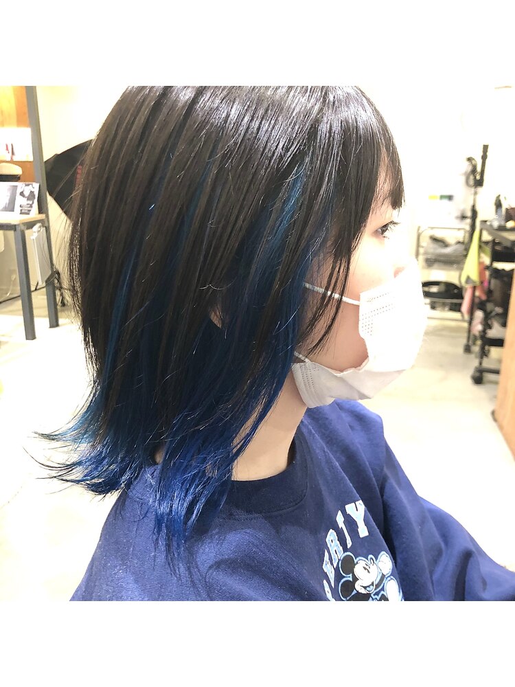 インナーカラー/インナーバング/ロイヤルブルー：L103896404｜ティー ロイヤルインナーEXｘ６