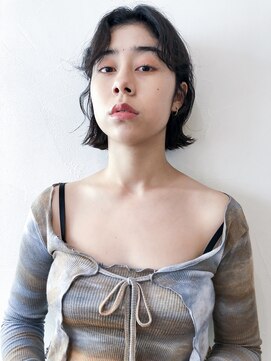 アイティー バイ アルバム 中野店(IT by ALBUM) 韓国風外ハネミニボブ_ホワイトグレージュネビージュ_78005