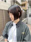 内巻きボブ×柔らかベージュ　Sac.栃木優佑