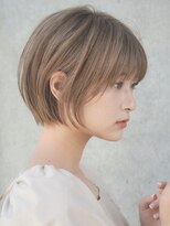 エインアンリー 表参道(AIN.ANLY.)&nbsp;★ワンレンボブルフ黒髪ネビージュ小顔ぱっつん前髪ウルフパーマ