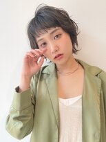 ハピネス 王寺店(Happiness) 大人可愛い 20代30代 ショート ニュアンスパーマ 耳かけ