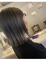 スーク 宜野湾店(suuk)&nbsp;切りっぱなしボブ×ラベンダーグレー