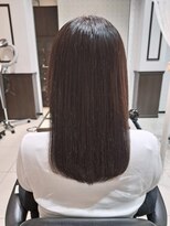 ミック ヘアアンドメイクアップ 高田店(miq Hair&Make up)&nbsp;イルミナカラー/透明感/艶髪/ビーチベージュ/セミロング