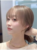 透けるオシャレ前髪/顔まわり/透明感カラー/レイヤー/谷町四丁目
