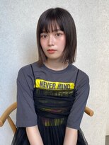 ガーデン オオタカノモリ(garden otakanomori)&nbsp;20代30代40代/パツっと切りっぱなしボブ/簡単スタイリング