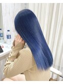 @kamiishi_freera ケアブリーチカラー サファイアブルー