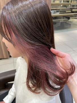 ニコ(NICO by KENJE) インナーカラー/ピンクカラー