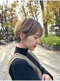 イメチェン外ハネボブ美髪ワイドバングレイヤーショート/大宮