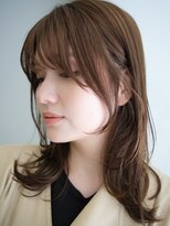 ビュートリアム265(BEAUTRIUM 265)&nbsp;◆ミディアムレイヤーカット/顔周りレイヤー/小顔ヘア/ブラウン