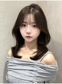ミニウルフレイヤーカット顔周り前髪韓国ミディアムロング/銀座
