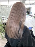 渋谷ミルクティーベージュハイトーンカラーヘーゼルベージュ30代