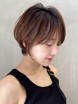 ロンドエニカ 大宮(Lond enika)&nbsp;グランマッシュ/細めハイライト/ショート/白髪ぼかし/前髪☆