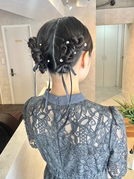 サンルーム(SUN room) ついんあれんじ/羊アレンジ/タイト/パール/ヘアセット/satsuki