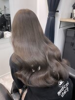 フィーネ 横浜(Fi -Ne) 韓国風くびれレイヤースタイル/艶感グレージュ/髪質改善プルエク