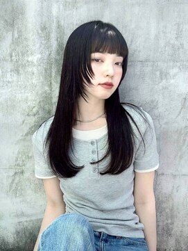 オレロ 国立(olelo) 大人ガーリー/似合わせカット/リバースセンターパート/国立