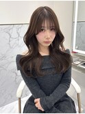 ショコラカラー×顔まわりレイヤー