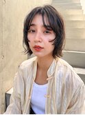 人気　ぷつっと顔まわりレイヤーミディアム。