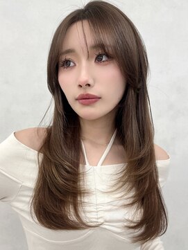 エジョン 三鷹店(Aejon) 三鷹レイヤーカット韓国ダブルカラー顔周り前髪カットボブ
