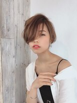 リノ エヘウ(Lino eheu)&nbsp;デザインカラー/骨格補正ショートカット/オリーブベージュ