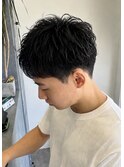 アクティブショート　メンズパーマ　スパイキー　20代