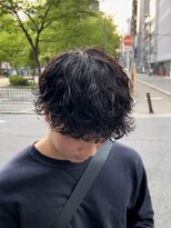 ノイセルヘアー(Noisyle Men's hair) リバースセンターパート/ニュアンスパーマ/ダウンバング/MEN'S◎
