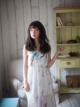 アブニール 柏東口店(AVENIR) 透け感のあるカラーのモテロングスタイル