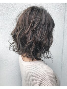 トリート 南行徳本店(TREAT) 切りっぱなしボブ×ラフウェーブ/南行徳