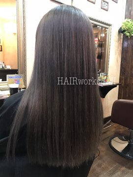 ヘアーワークス ジジ(HAIR works JIJI) 外国人風グレーグラデーション