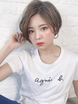 ジーナ 池袋(Zina) 【Zina　池袋】イメチェン毛先パーマ耳かけ×フォギーベージュ