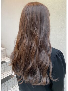 フロート 小阪店(float) ゆるウェーブ_小顔,オリーブカラー,ハイライトカラー