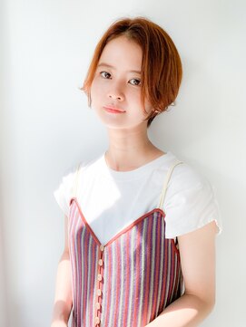 ネイヴィル オモテサンドウ(navile omotesando) 【yuka】スッキリ小顔センターパートショート20代30代40代