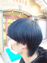 アース 高田馬場店(HAIR&MAKE EARTH) ブルーグレーマッシュ