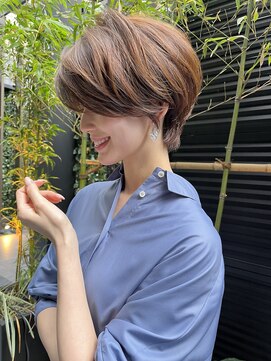 ジエクト 本店(The Ect) 小顔ショート×ショコラアッシュ×ヘルシースタイル×モードヘア