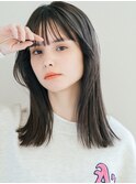 イメチェンヘアスタイル ハッシュカット フルバング 似合わせ