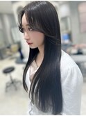 【Roi】韓国ヘア立ち上げバング小顔カット美髪レイヤー