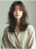 ★グレージュデザインカラーハッシュカットツートンカラーボブ