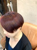 フロムファースト FROM.1st ショート/ワインレッドカラー/ブリーチメッシュ